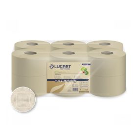   Toalettpapír 2 rétegű közületi átmérő 19 cm 12 tekercs/karton 19J EcoNatural Lucart_812276J havanna barna