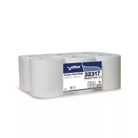   Kéztörlő 2 rétegű tekercses átmérő 20 cm 100 százalék  cellulóz 6 tekercs/karton Celtex_32317 hófehér