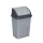 Szemeteskuka billenő fedéllel műanyag 4 literes szürke UP114-002