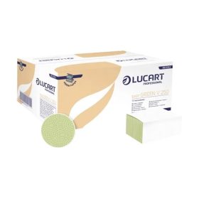   Kéztörlő 1 rétegű V hajtogatású 250 lap/csomag 20 cs/karton Easy Green Lucart_863063P zöld