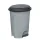 Szemeteskuka pedálos műanyag 6 literes szürke UP124