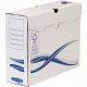 Archiváló doboz A4+, 100mm, Fellowes&reg; Bankers Box Basic, 10 db/csomag, kék-fehér