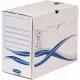 Archiváló doboz A4, 150mm, Fellowes&reg; Bankers Box Basic, 25 db/csomag, kék-fehér