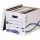 Archiváló konténer, karton, Fellowes&reg; Bankers Box Basic Tall, 10 db/csomag, kék-fehér