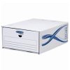 Fiókos irattároló, fiók, karton, 135 x 279 x 362 mm, Fellowes® Bankers Box Basic, 5 db/csomag, kék-fehér