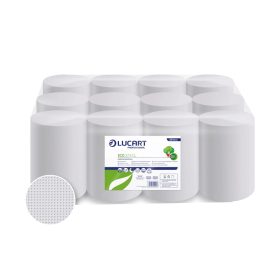   Kéztörlő tekercses 2 rétegű átmérő 13 cm fehér duda nélküli 12 tekercs/karton EcoLucart 2.13 CL_861100