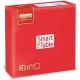 Szalvéta 2 rétegű 1/4 hajtású 33 x 33 cm 50 lap/csomag Smart Table Fato_82621700 piros