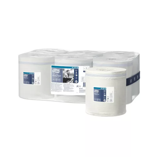 Kéztörlő 1 rétegű tekercses átmérő 19,5 cm 857 lap/300 m/tekercs 6 tekercs/karton Reflex midi M4 Tork_473242 fehér