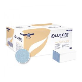   Kéztörlő 1 rétegű V hajtogatású 250 lap/csomag 20 cs/karton V 250 Easy Blue Lucart_863066 kék