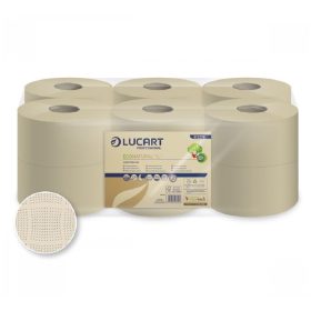   Toalettpapír 2 rétegű közületi átmérő 18,1 cm 12 tekercs/csomag EcoNatural L-One Mini Lucart_812170 havanna barna