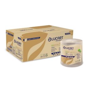   Kéztörlő 2 rétegű tekercses átmérő 19 cm 6 tekercs/karton 155 ID EcoNatural Lucart_861059E havanna barna