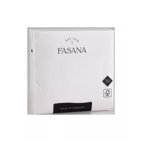   Szalvéta 3 rétegű 1/4 hajtás lapméret 33 x 33 cm 50 db/csomag Fasana Lunch fehér