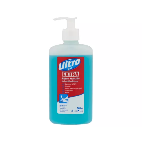 Folyékony szappan pumpás 500 ml fertőtlenítő hatással Ultra Sol Extra