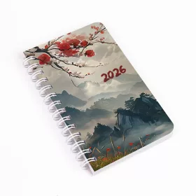   Zsebnaptár spirálozott SP3 mini heti fehér lapokkal japán Realsystem 2027.