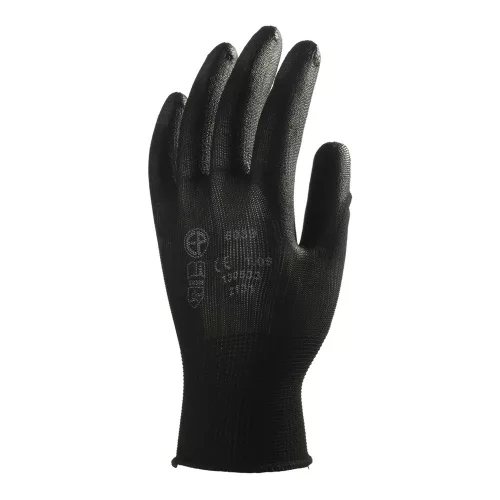 Védőkesztyű precíziós mártott tenyérrel fekete XL-es méret Guarder