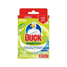  WC öbíltő korong zselés utántöltő 2 x 36 ml Fresh Discs Duck&reg; Lime