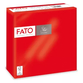   Szalvéta 2 rétegű 38 x 38 cm 40 lap/cs Fato Star piros_82990400