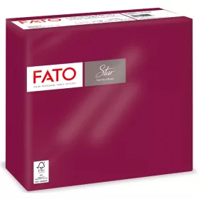   Szalvéta 2 rétegű 1/4 hajtású 38 x 38 cm 40 lap/csomag Star Fato_82990500 bordó