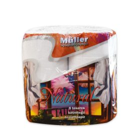   Toalettpapír 2 rétegű 100 lap/tekercs 8 tekercs/csomag Natural