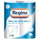 Papírtörlő konyhai 3 rétegű átmérő: 11,5 cm 100 lap/11,5 méter/tekercs 2 tekercs/csomag Bellis Mini-Maxi Regina_fehér