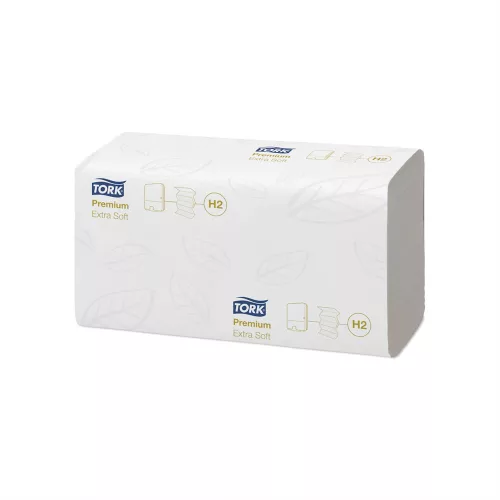 Kéztörlő 2 rétegű Interfold hajtogatású 100 lap/csomag 21 cs/karton Extra Soft Xpress&reg; Multifold H2 Tork_100297 fehér