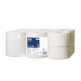   Toalettpapír 1 rétegű közületi átmérő 18,8 cm 1200 lap/240 m/tekercs 12 tekercs/karton T2 Mini Jumbo Tork_120161 natúr