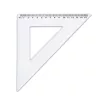 Vonalzó háromszög 45° 15,5cm, műanyag Antilop