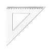 Vonalzó háromszög 45° 15,5cm, műanyag Antilop