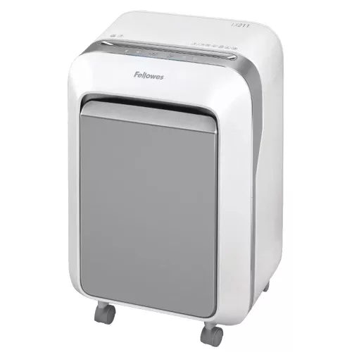 Iratmegsemmisítő, 14lap, mikrokonfetti vágás 2x12mm, Fellowes&reg; Powershred LX211, fehér