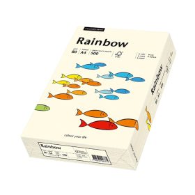   Másolópapír, színes, A4, 80g. Rainbow® 500ív/csomag, 06 krémszínű