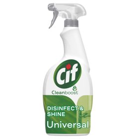   Fertőtlenítő hatású tisztítószer szórófejes 750 ml Cif Disinfect&Shine