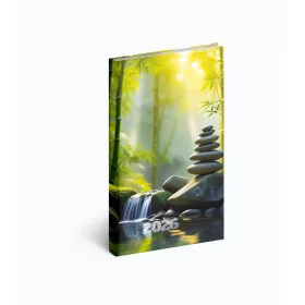   Zsebnaptár álló Picture, fehér lapokkal meditáció Realsystem 2027.