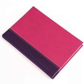   Határidőnapló Linett A/5, napi fehér lapokkal lila-pink Realsystem 2027.