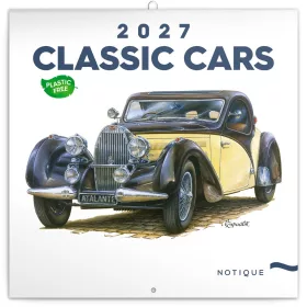   Falinaptár képes lemeznaptár 300x300mm, Classic Cars Realsystem 2027.
