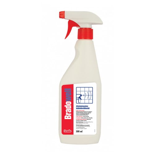 Felületfertőtlenítő antibakteriális tisztító folyadék szórófejes 500 ml Bradowell