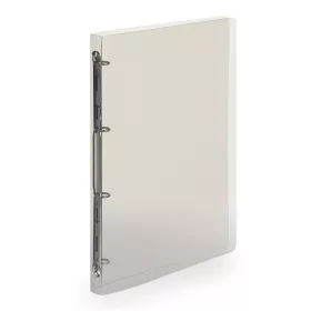   Gyűrűskönyv A4, 4 gyűrűs 2cm gerinc áttetsző PP, Karton P+P Lines füst