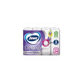   Toalettpapír 3 rétegű kistekercses 100  százalék  cellulóz 24 tekercs/csomag Deluxe Zewa Levender Dreams