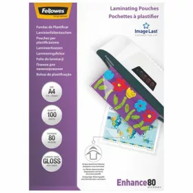   Lamináló fólia, A4, 80 mikron, fényes, 100 db/doboz, Fellowes&reg;