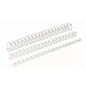   Spirál műanyag, 8mm, 21-40lap, 100 db/doboz, Fellowes&reg; fehér