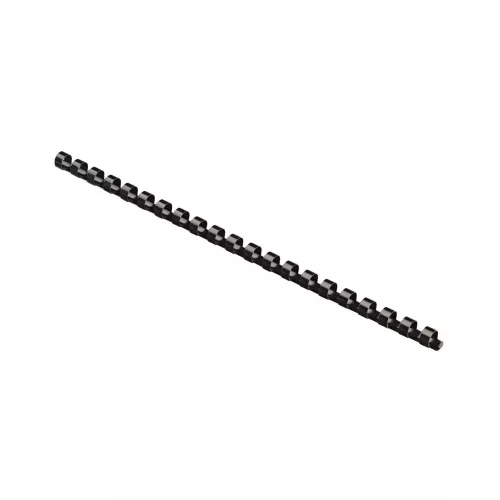 Spirál műanyag, 12mm, 56-80lap, 100 db/doboz, Fellowes&reg; fekete