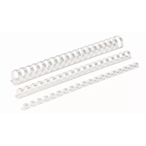 Spirál műanyag, 14mm, 81-100lap, 100 db/doboz, Fellowes&reg; fehér