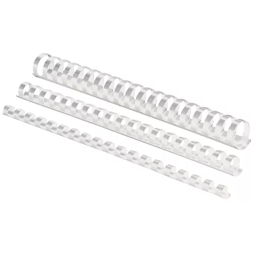 Spirál, műanyag, 45mm, 341-410lap, 50 db/doboz, Fellowes&reg; fehér