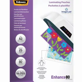   Lamináló fólia, A3, 80 mikron, fényes, 25 db/doboz, Fellowes&reg;