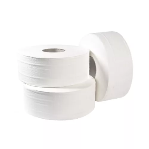 Toalettpapír 2 rétegű közületi átmérő 19 cm 100  százalék  cellulóz 120 m/tekercs 12 tekercs/karton Bluering&reg; hófehér