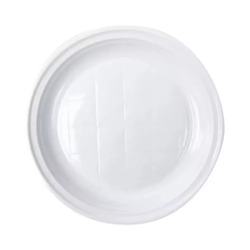 Tányér lapos D 22 cm műanyag 100 db/csomag fehér