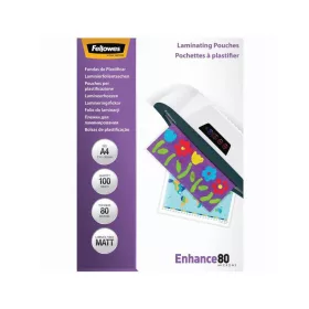   Lamináló fólia, A4, 80 mikron, matt, 100 db/doboz, Fellowes&reg;