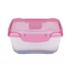 Ételtároló doboz 1,4 literes csatos és szelepes mikrós-fagyasztós_lányos színek