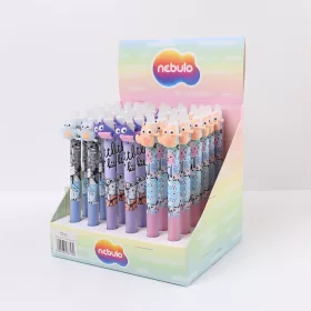   Zseléstoll radírozható, Vicces Cicák, 36 db/display Nebulo