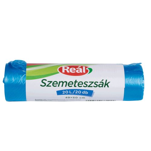 Szemeteszsák 25 liter 50 x 50 cm 20 db/tekercs kék