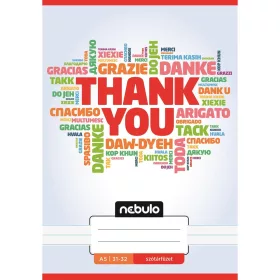   Füzet, A5, szótár, 31-32, Mix minták, 16 db/csomag Nebulo